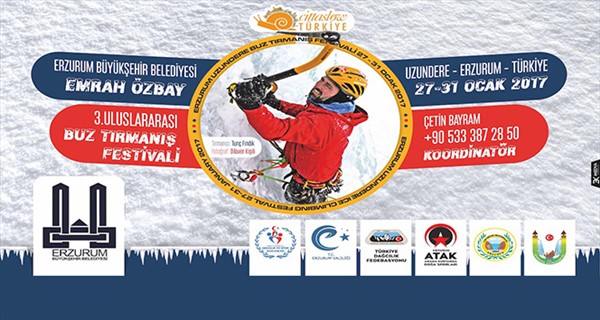 Erzurum’da "3. Emrah Özbay Uluslararası Buz Tırmanış Festivali"