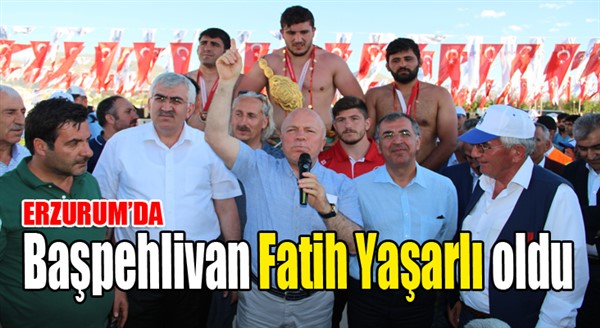 Erzurum’da Başpehlivan Fatih Yaşarlı oldu