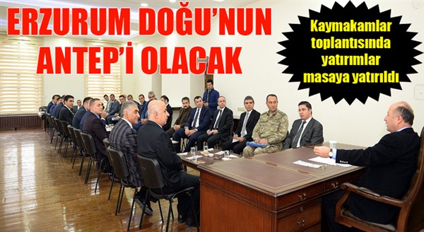 Yılın son kaymakamlar toplantısı yapıldı