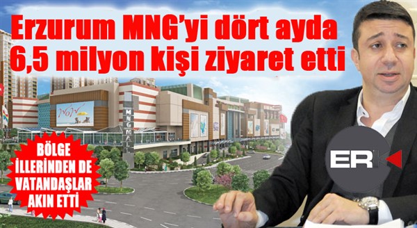 Erzurum MNG’yi dört ayda 6,5 milyon kişi gezdi