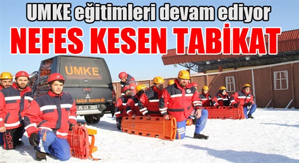 UMKE gönüllüleri başarılı tatbikatla göz doldurdu