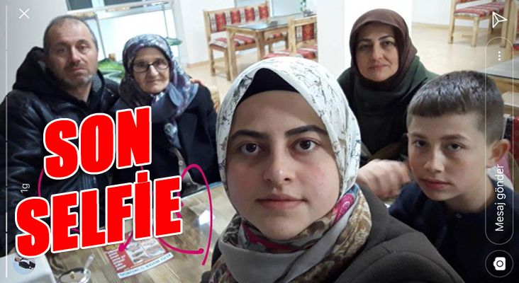Ölmeden önce son selfieleri oldu