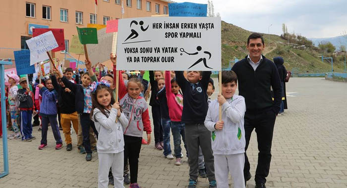 Sporun sağlık için önemine dikkat çektiler