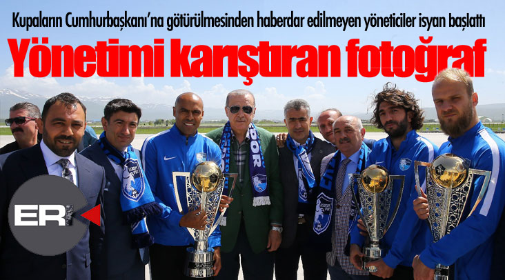 Erdoğan'a gizlice kupa götürüldü, yönetim karıştı...