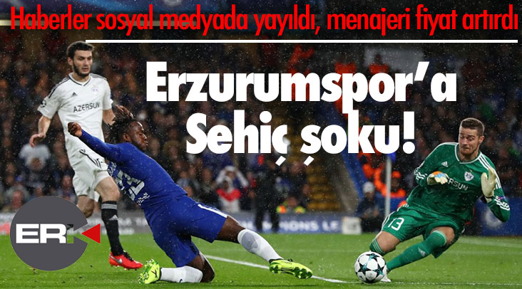BB Erzurumspor'a Sehiç şoku...