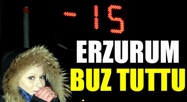 Erzurum buz tuttu
