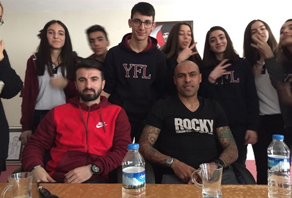Nobre ve Erhan öğrencilerin konuğu oldu
