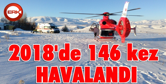 Ambulans helikopter 2018'de 146 kez havalanarak Türkiye birincisi oldu