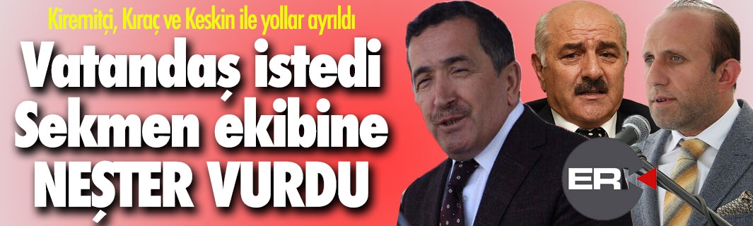 Bomba gelişme... Sekmen'den ekibine operasyon...