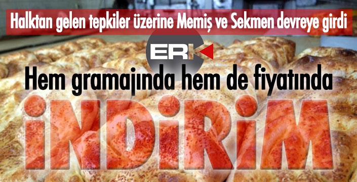 Flaş... Memiş ve Sekmen devreye girdi, pide fiyatları düşürüldü...
