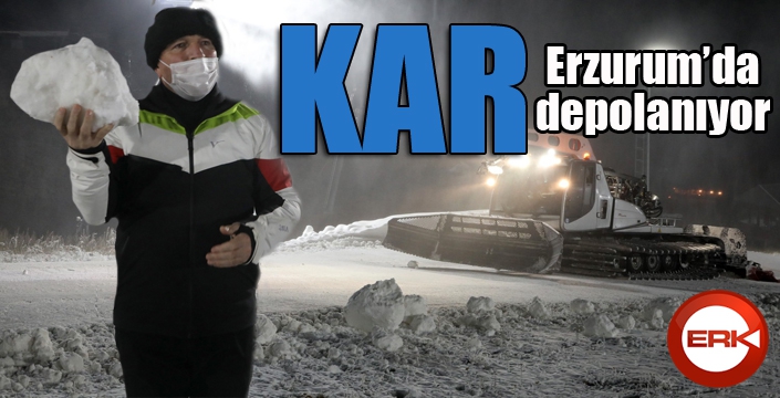 Türkiye’de bir ilk: "Kar Depolama Uygulaması" Erzurum’da başladı