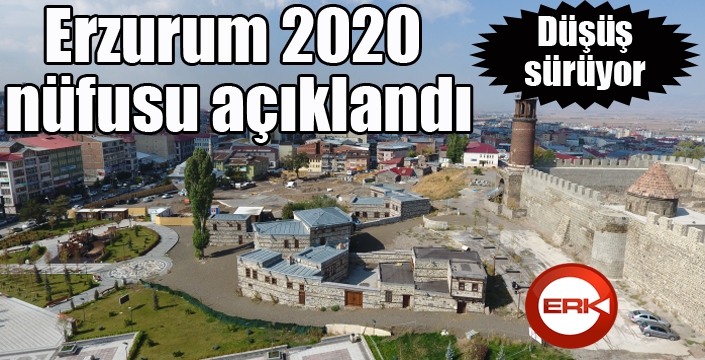Erzurum 2020 nüfusu açıklandı