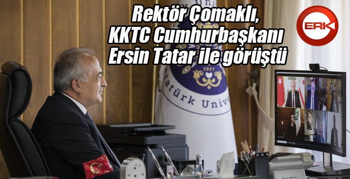 Rektör Çomaklı, KKTC Cumhurbaşkanı Ersin Tatar ile görüştü