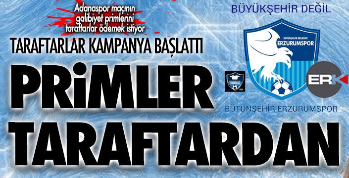Adana maçının primi taraftardan...