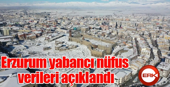 Erzurum yabancı nüfus verileri açıklandı