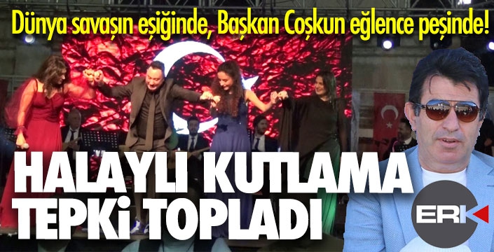 İspir'de kurtuluşa halaylı kutlama tepki topladı