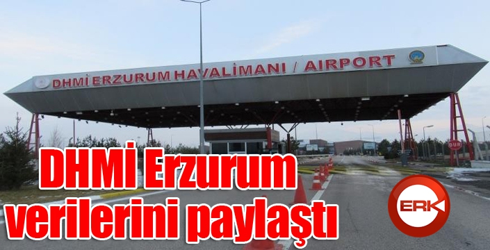 DHMİ Erzurum verilerini paylaştı