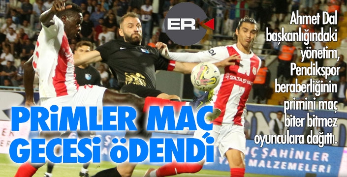 Maç bitti, primler ödendi...