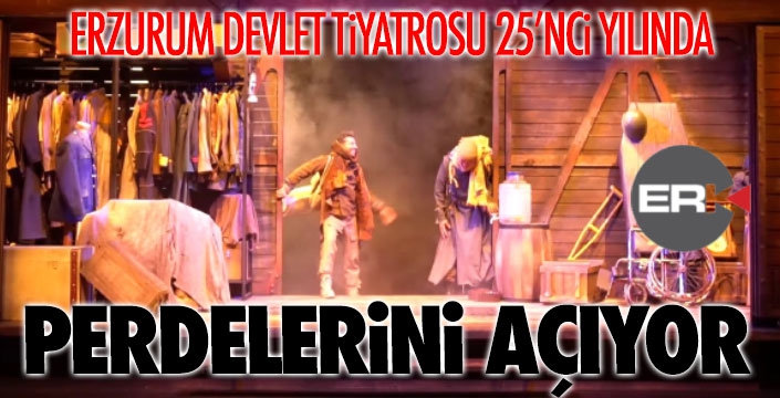Erzurum Devlet Tiyatrosunda oyun zamanı