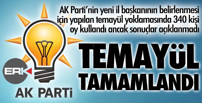AK Parti'de il başkanı temayülü tamamlandı