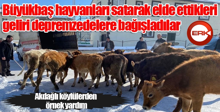 Akdağlı köylülerden örnek yardım