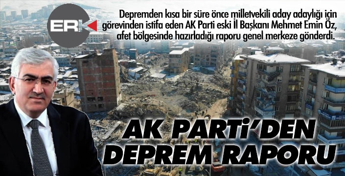 Erzurum AK Parti hasarı raporlaştırdı