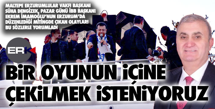Dengizek'ten İmamoğlu'na saldırı açıklaması...