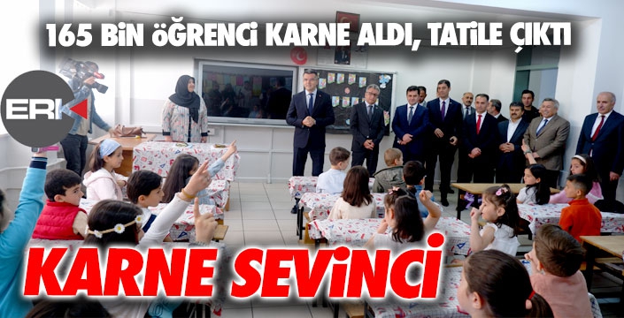Erzurum'da karne heyecanı...