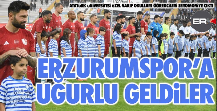 Özel Vakıf Okulları, Erzurumspor'a uğurlu geldi...