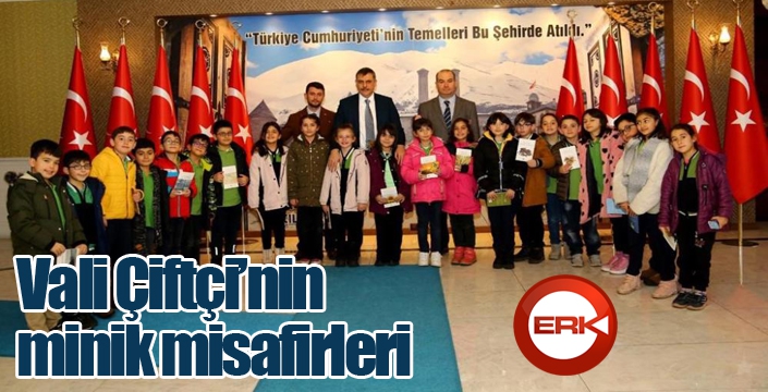 Vali Çiftçi’nin minik misafirleri