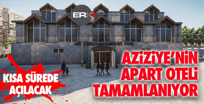 Aziziye’nin yeni apart oteli göz kırpıyor