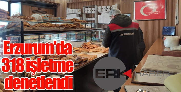 Erzurum'da 318 işletme denetlendi