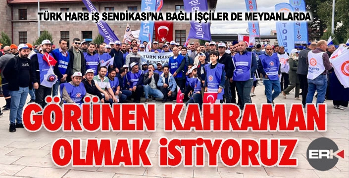 Harb İş Sendikası da eylem yaptı...