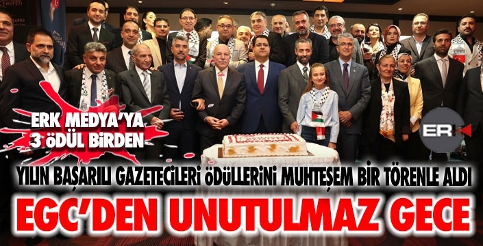 EGC'den gövde gösterisi... Başarılı Gazeteciler ödüllerini aldı...