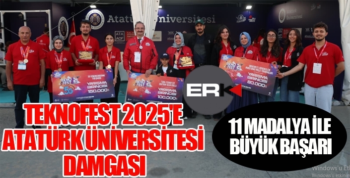TEKNOFEST 2025'E ATATÜRK ÜNİVERSİTESİ DAMGASI