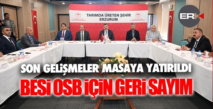 Vali Çiftçi, Besi TDİOSB kurulum süreci toplantısına başkanlık etti