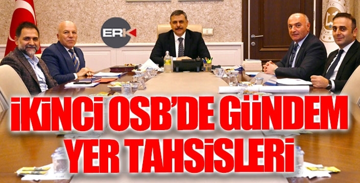 2.OSB'de Eylül ayı başvuruları değerlendirildi