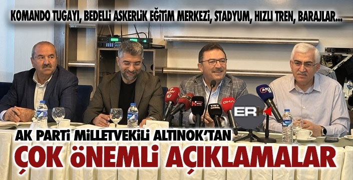 Altınok'tan yeni yatırımlar açıklaması...