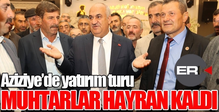 Aziziye'de hizmet turu...