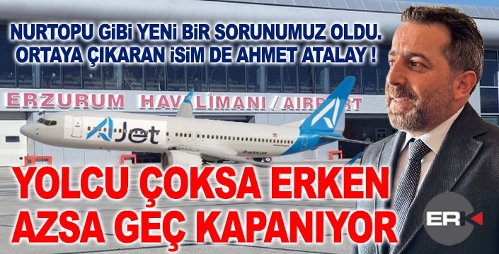 Erzurum Havalimanı’nda Kapı Krizi: