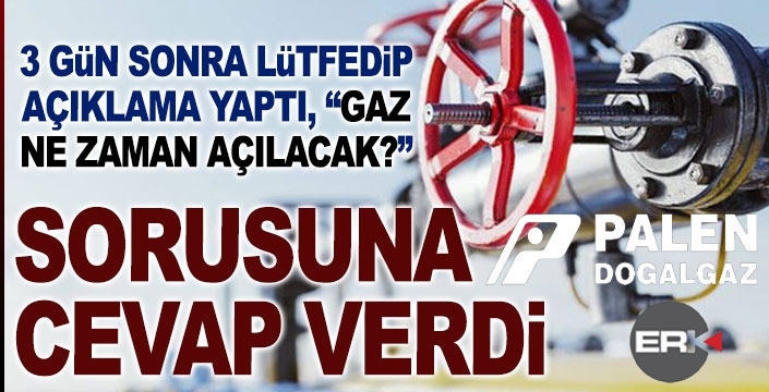Palen 3 gün sonra lütfetti, gazın ne zaman verileceğini açıkladı!