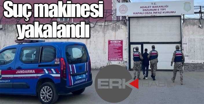 Suç makinesi yakalandı...