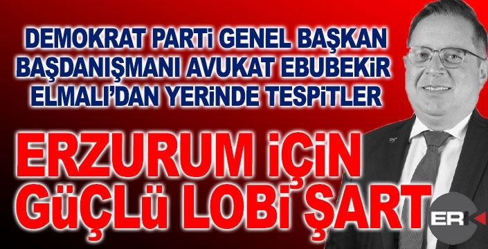 Elmalı’dan “Erzurum İçin Güçlü Lobi” Çağrısı