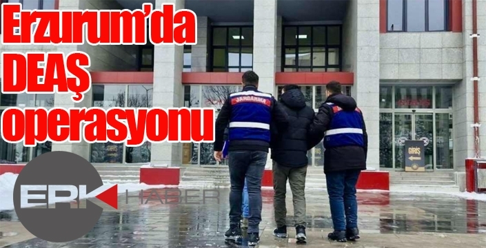 Erzurum'da DEAŞ operasyonu...