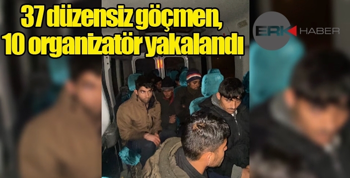 Erzurum'da düzensiz göçmen operasyonu...