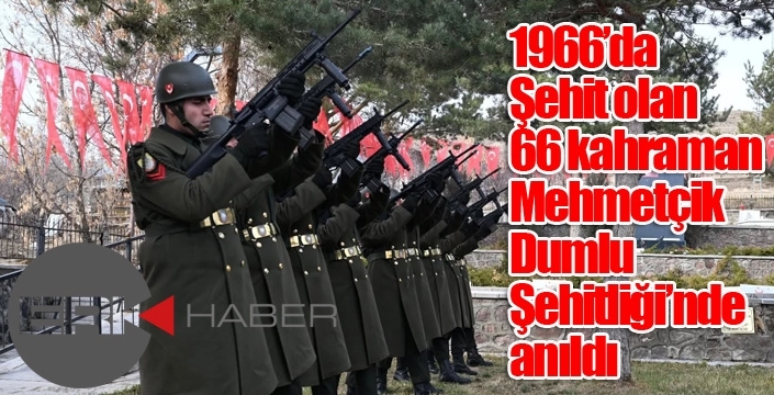 Kahraman mehmetçikler Dumlu Şehitliği'nde anıldı...