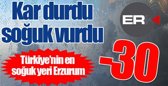 Kar durdu, soğuk vurdu...