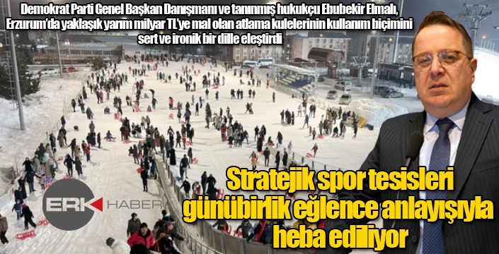 Elmalı: Stratejik spor tesisleri günübirlik eğlence anlayışıyla heba ediliyor...