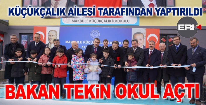 Bakan Tekin, Erzurum'da okul açılışı yaptı...
