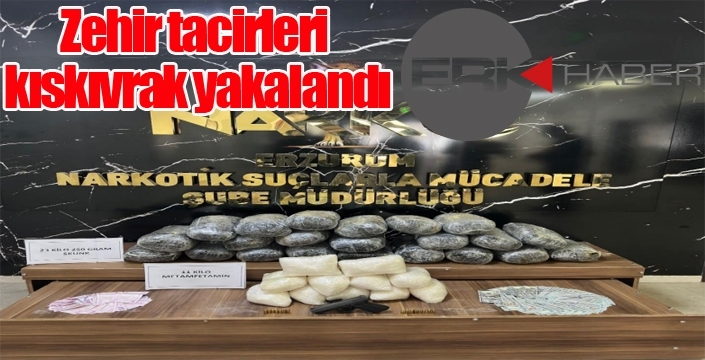 Erzurum'da zehir tacirlerine geçit yok...